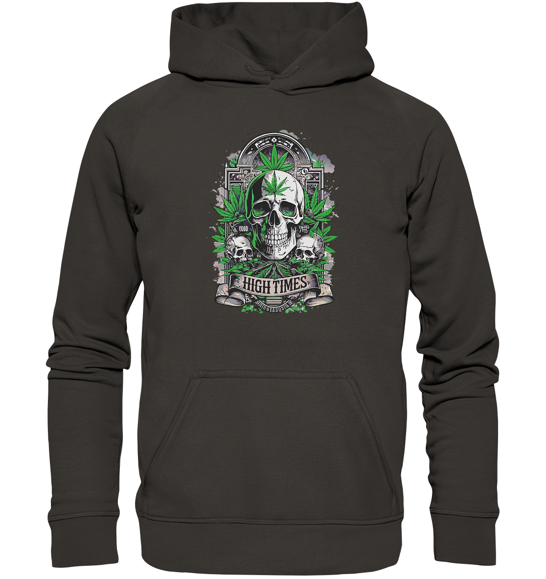 High Times Skull Green - Unisex Hoodie