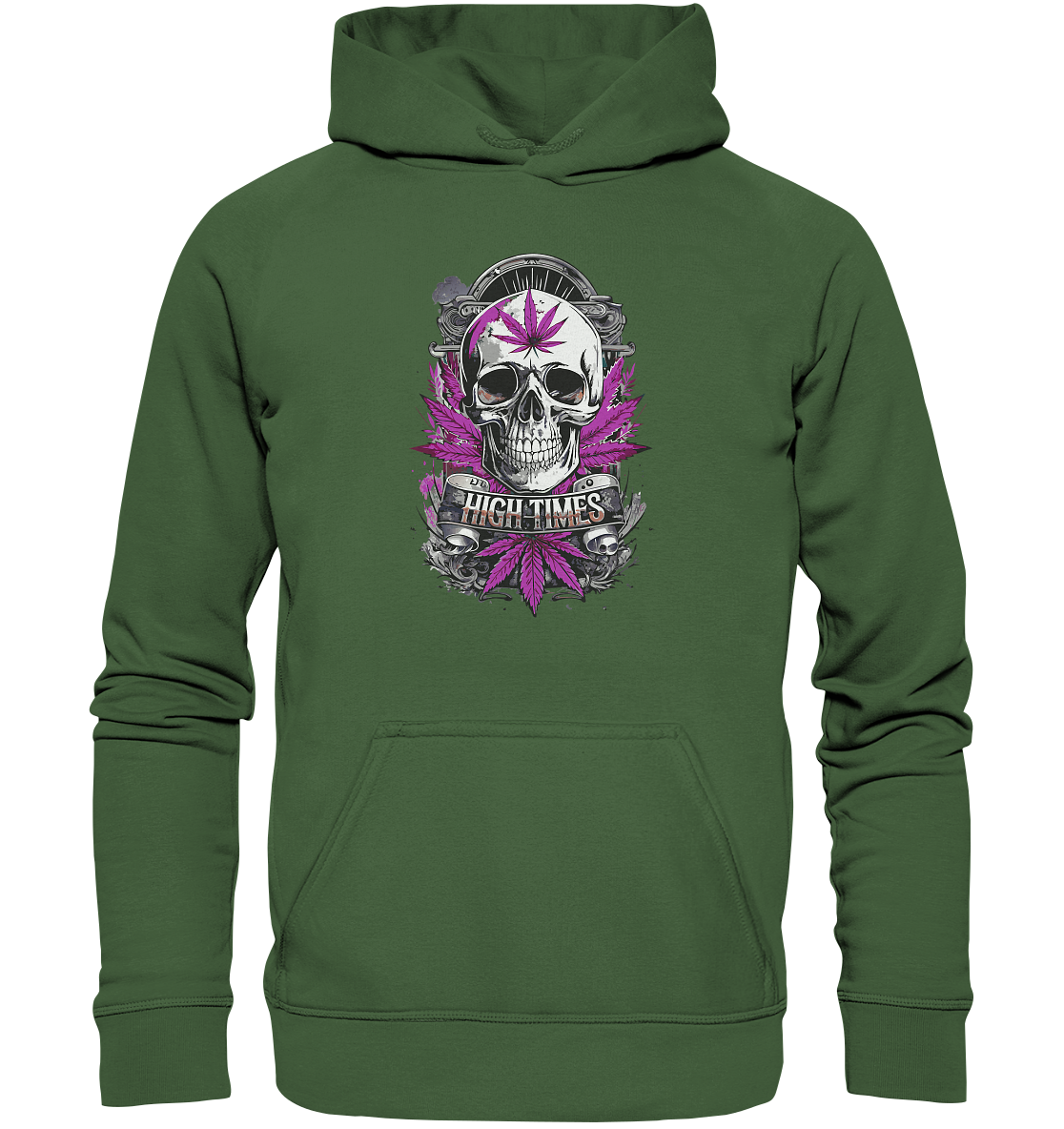 High Times Skull Purple - Unisex Hoodie