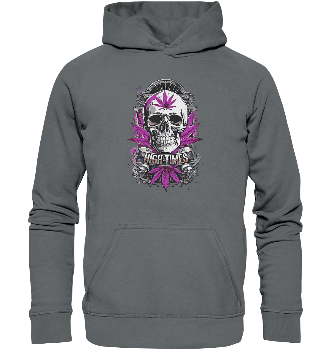 High Times Skull Purple - Unisex Hoodie