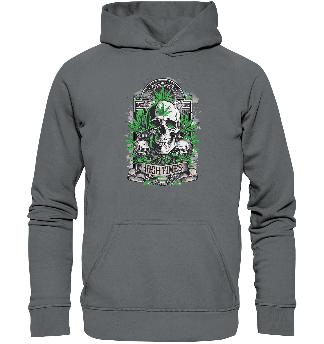 High Times Skull Green - Unisex Hoodie