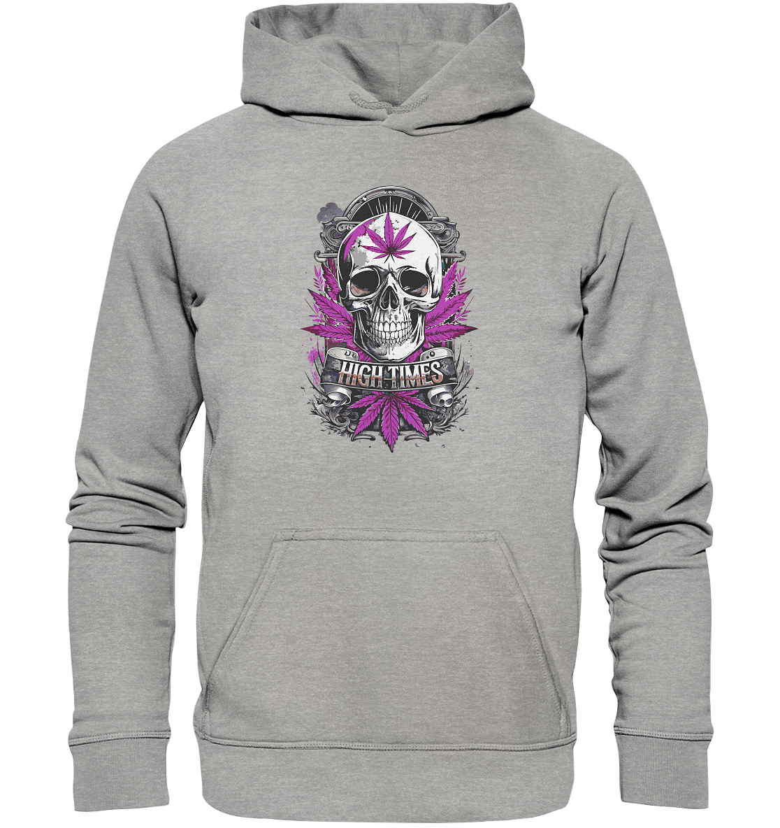 High Times Skull Purple - Unisex Hoodie