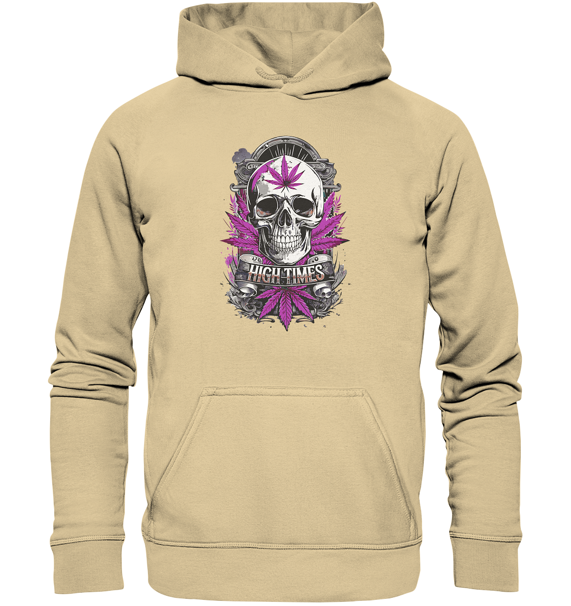 High Times Skull Purple - Unisex Hoodie