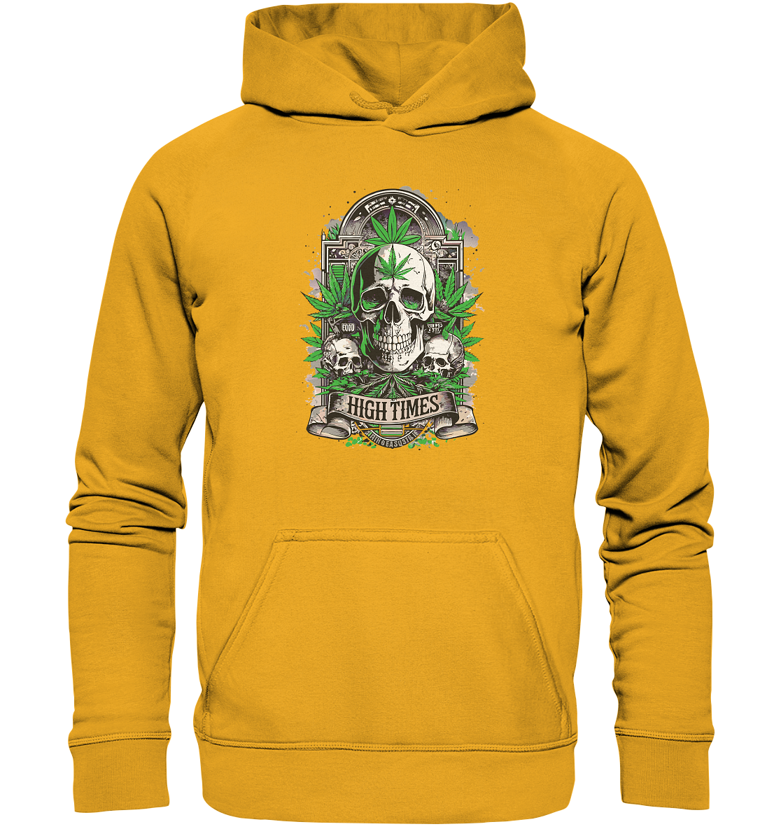 High Times Skull Green - Unisex Hoodie