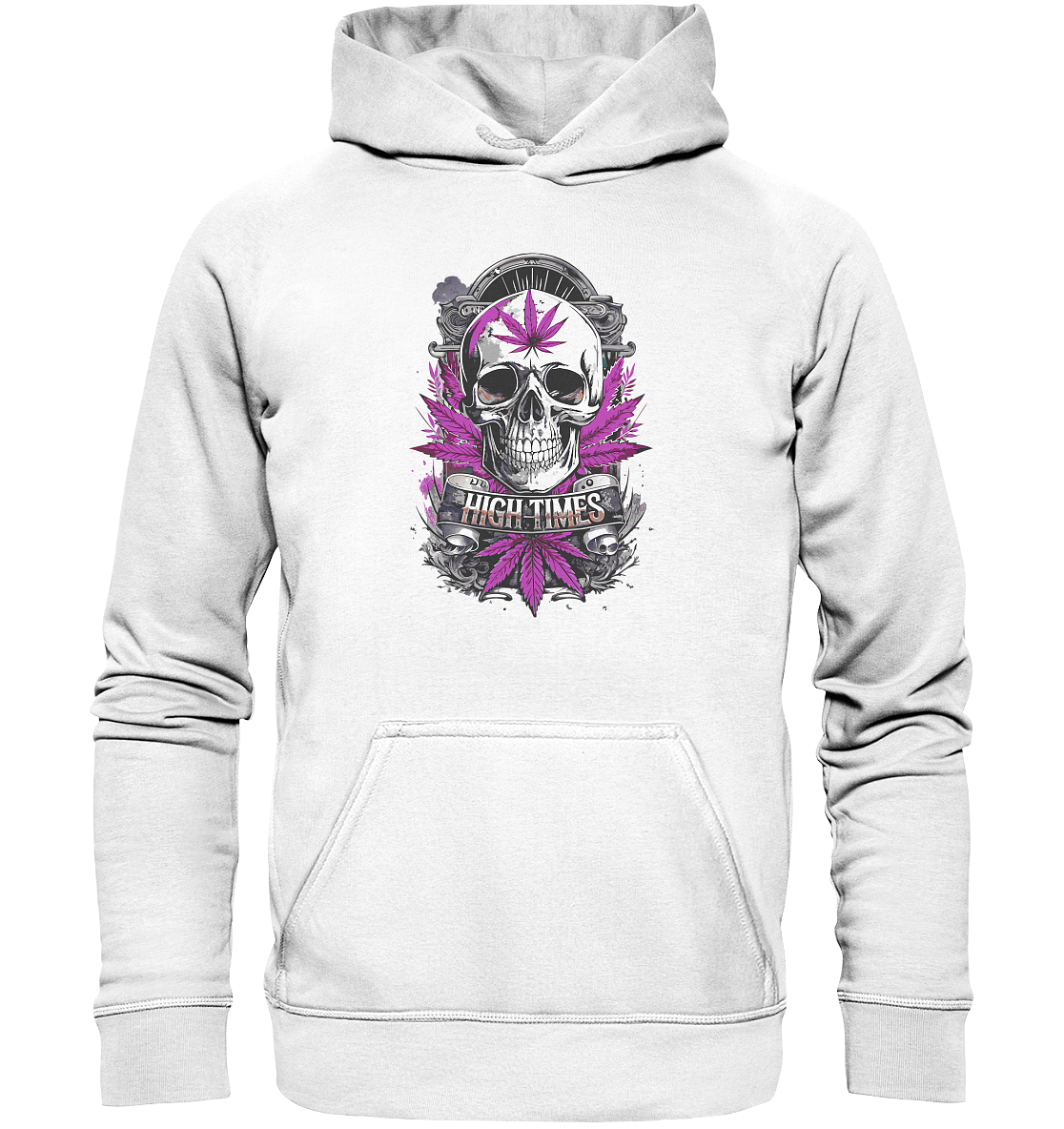 High Times Skull Purple - Unisex Hoodie