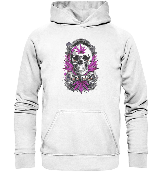 High Times Skull Purple - Unisex Hoodie