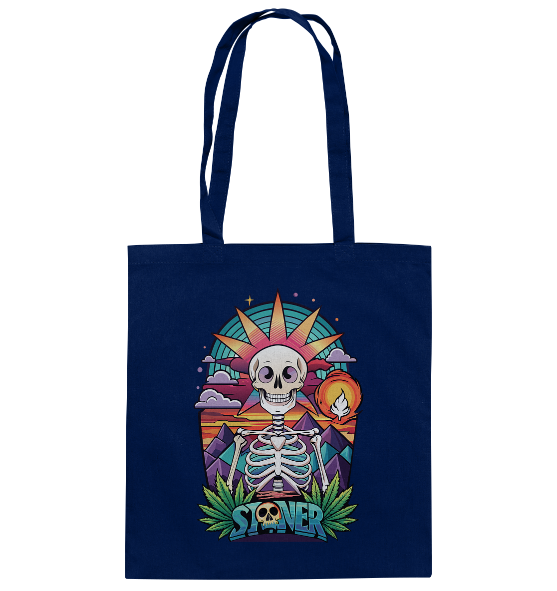 Color Stoner Skeleton - Baumwolltasche