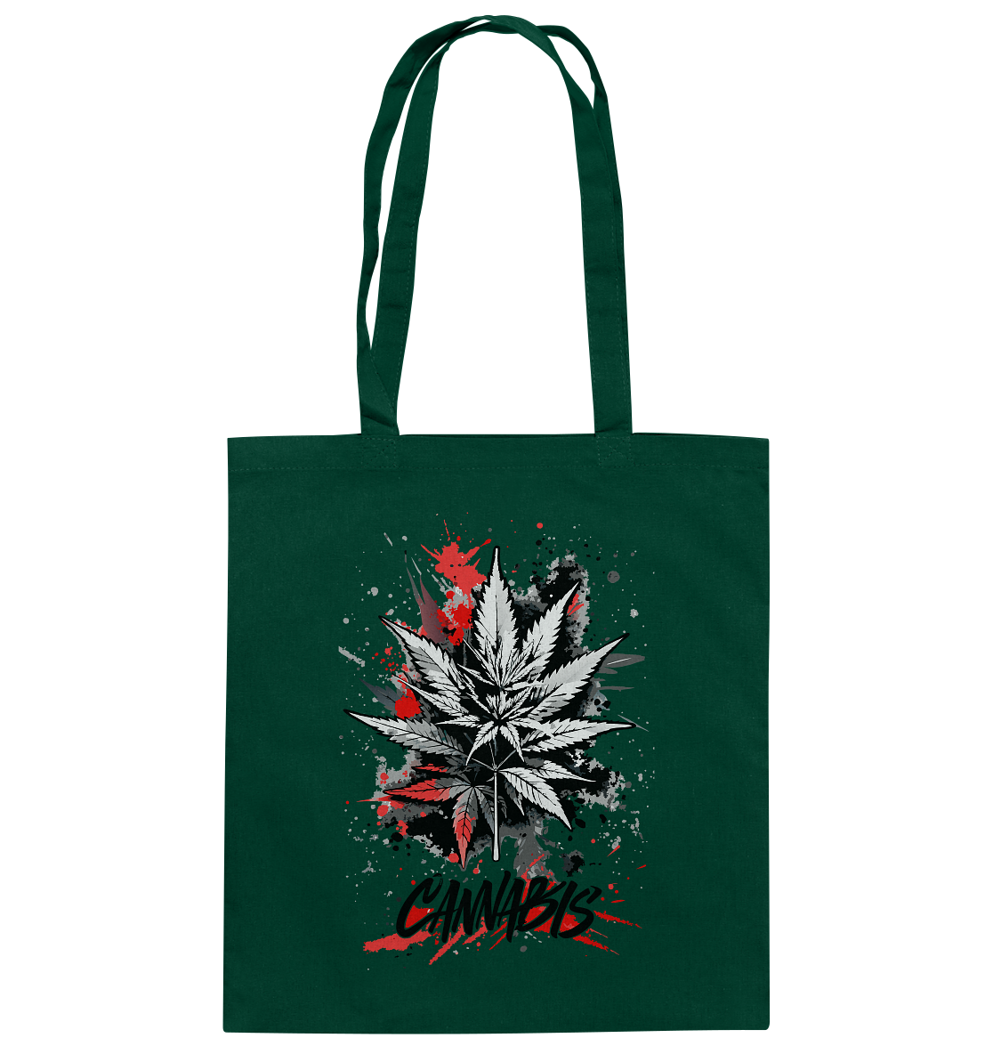 Red Cannabis - Baumwolltasche