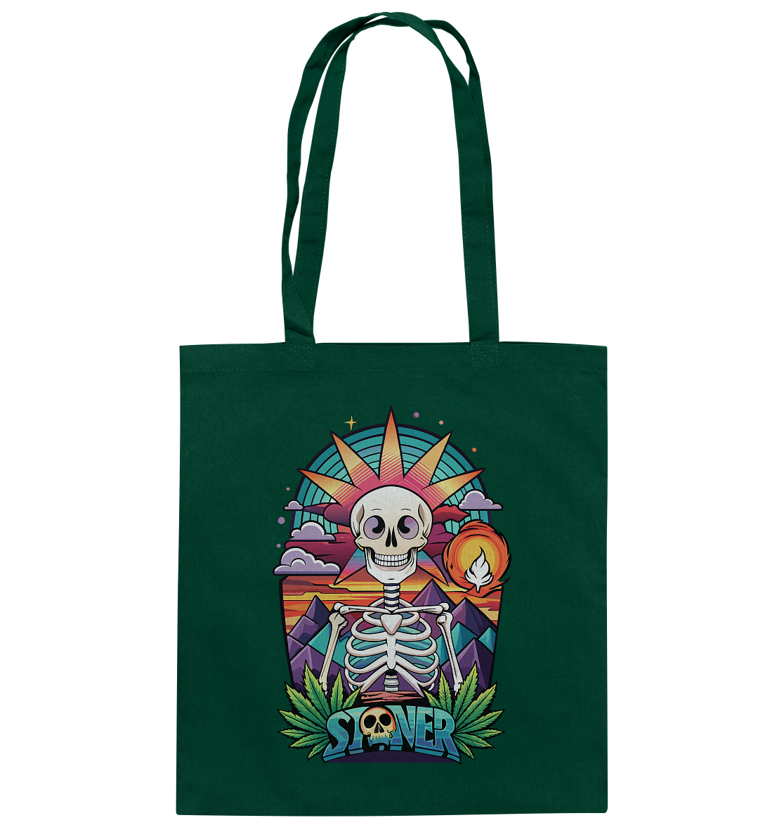 Color Stoner Skeleton - Baumwolltasche