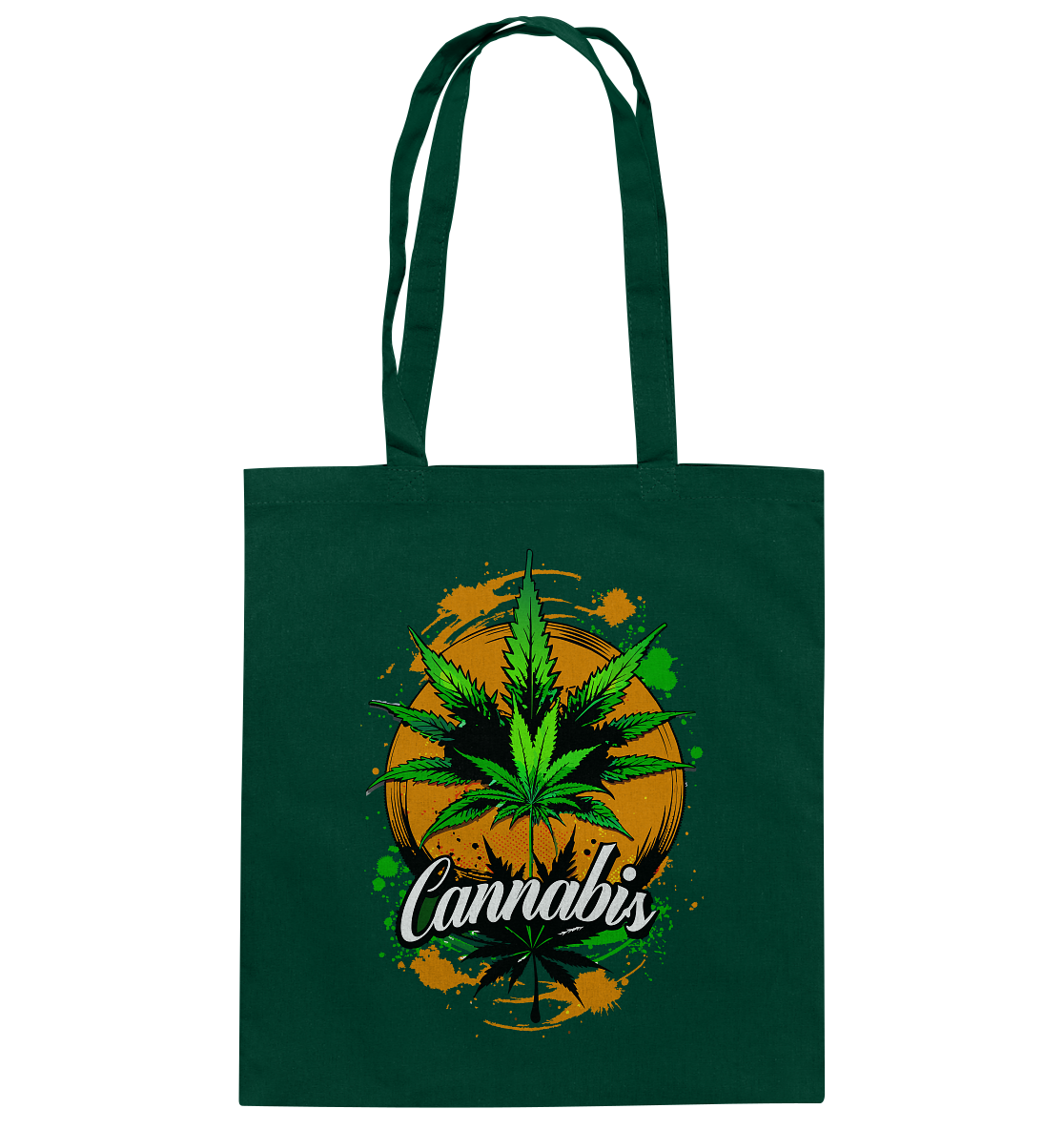 Orange Cannabis - Baumwolltasche