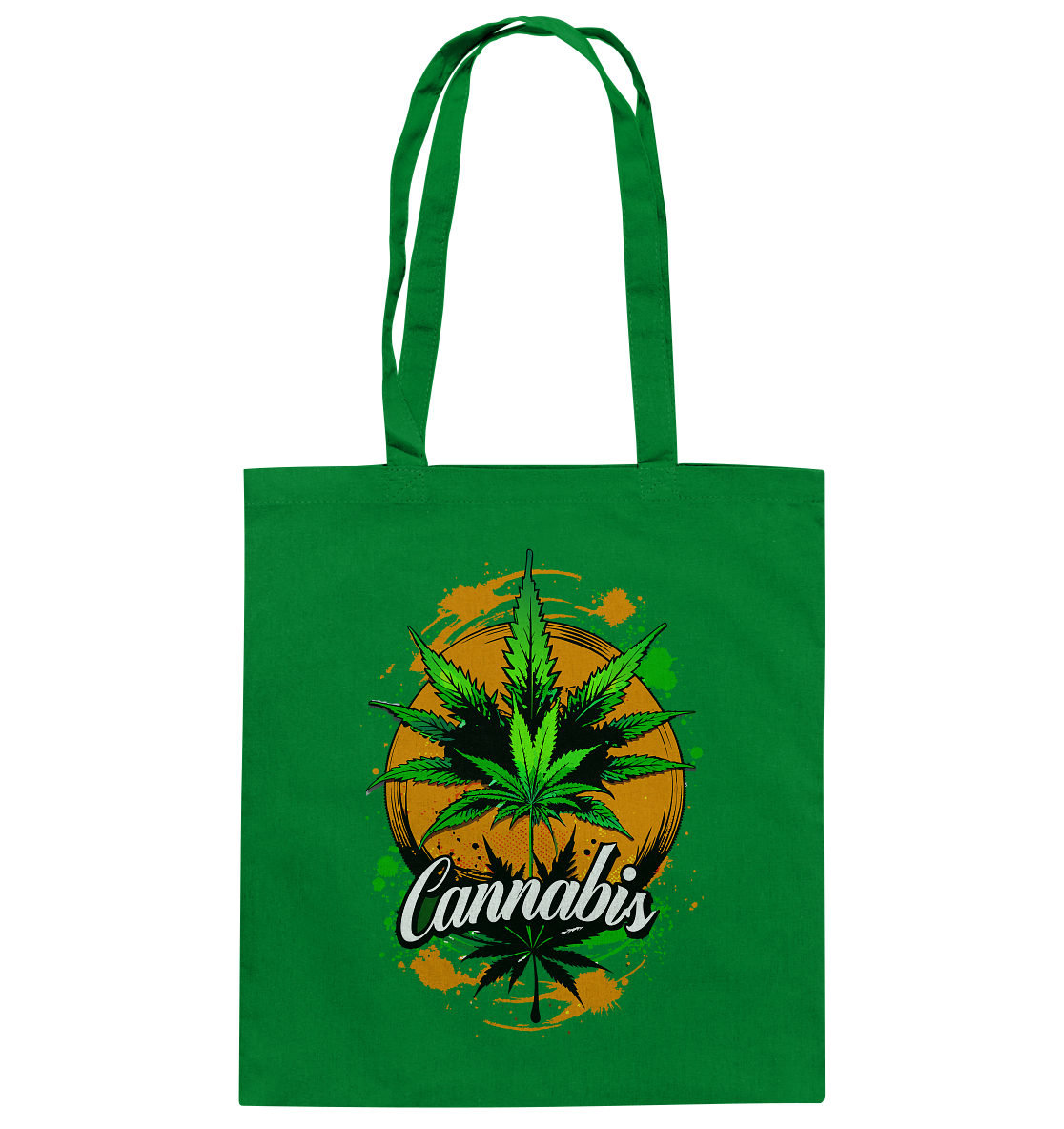 Orange Cannabis - Baumwolltasche