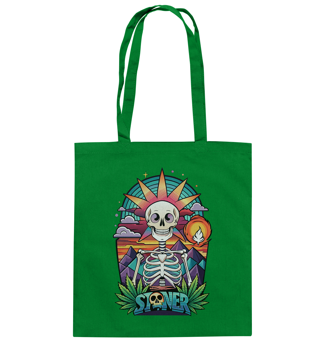 Color Stoner Skeleton - Baumwolltasche