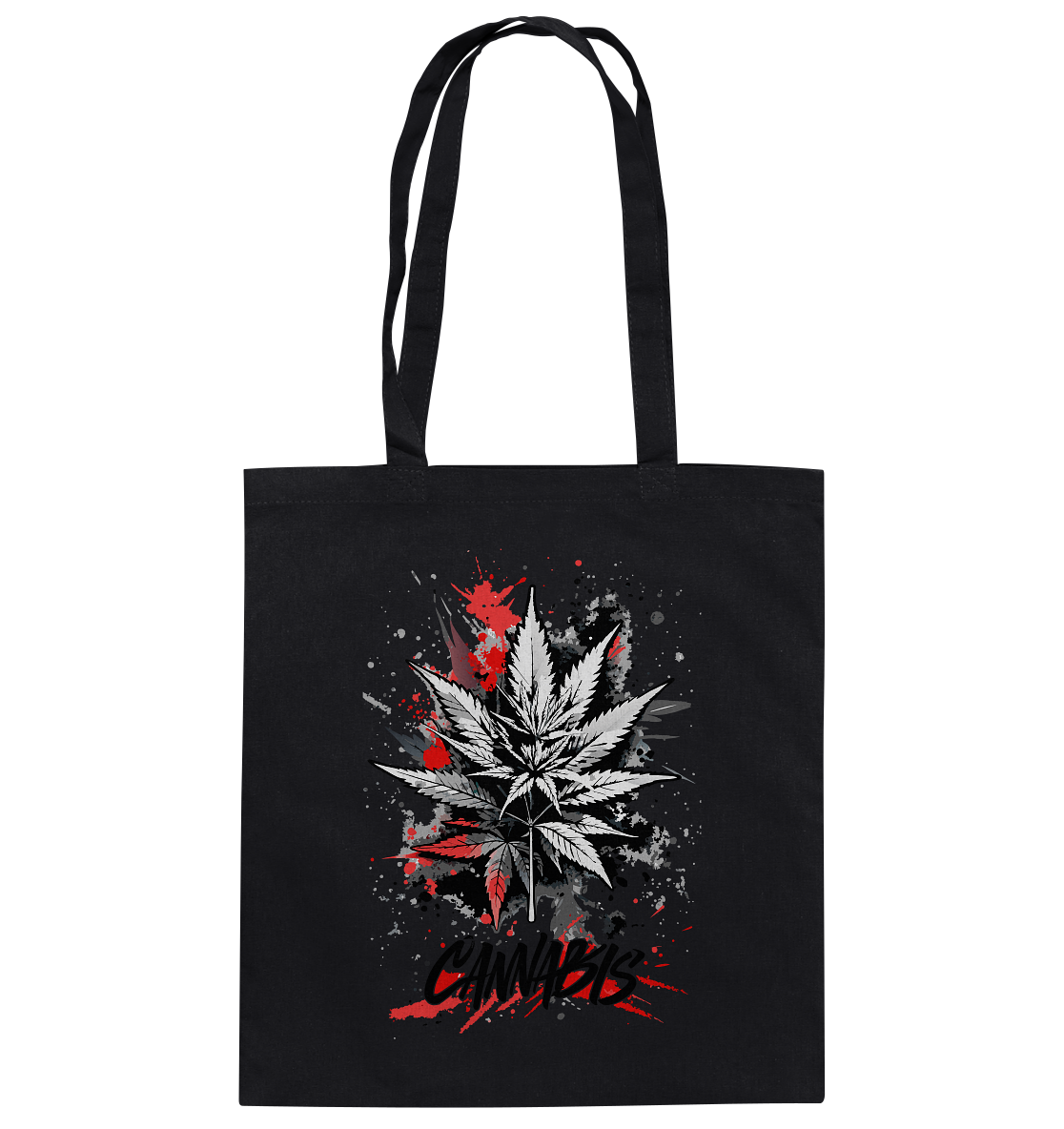 Red Cannabis - Baumwolltasche