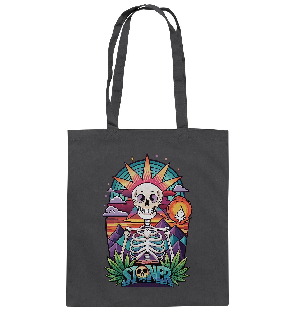 Color Stoner Skeleton - Baumwolltasche