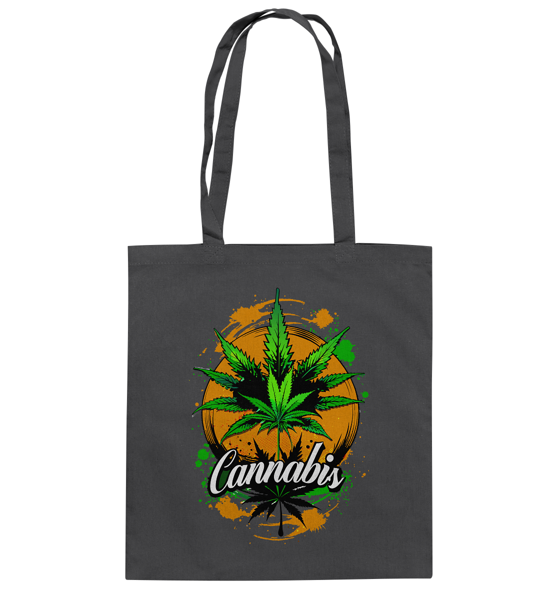 Orange Cannabis - Baumwolltasche