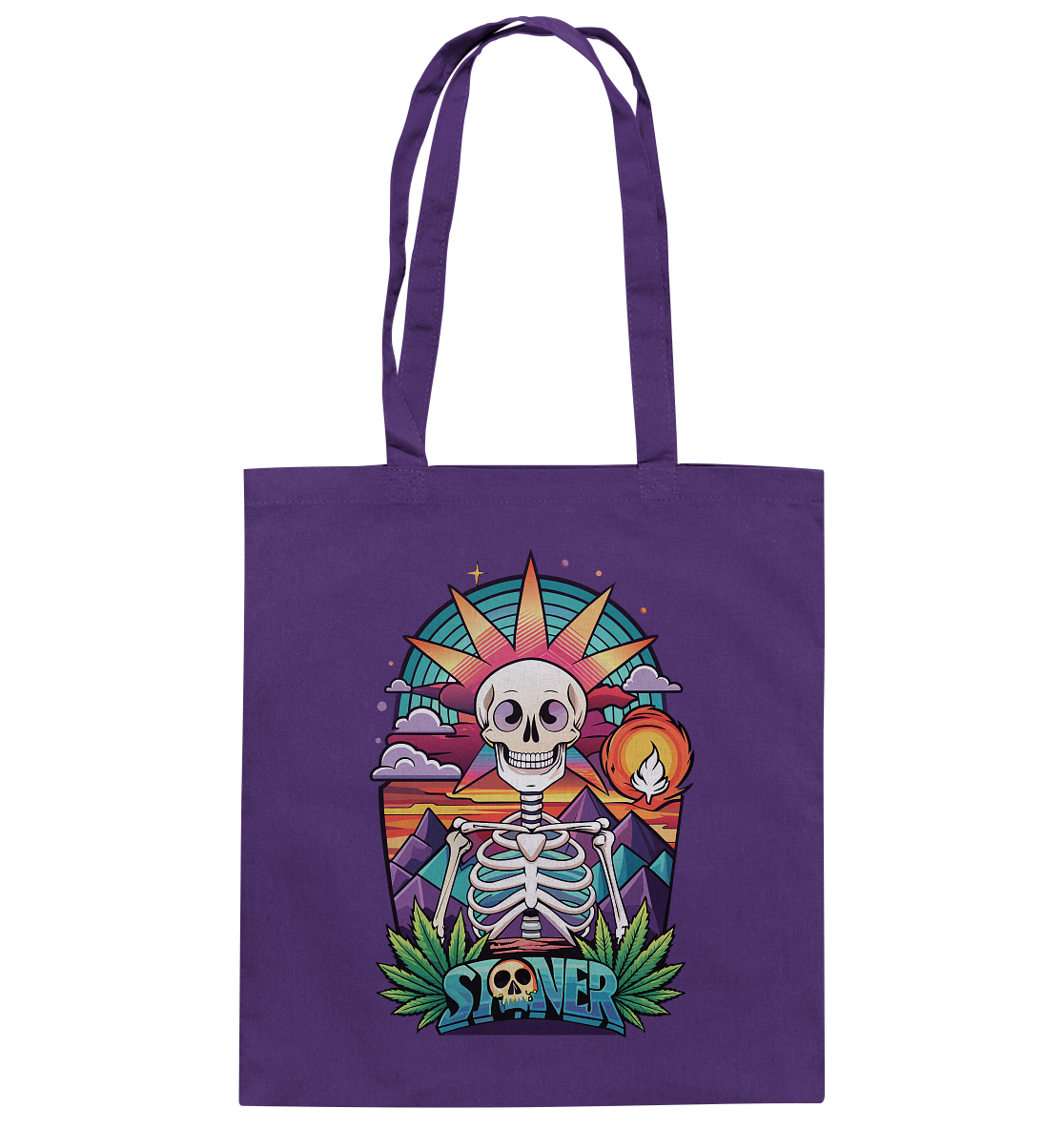 Color Stoner Skeleton - Baumwolltasche