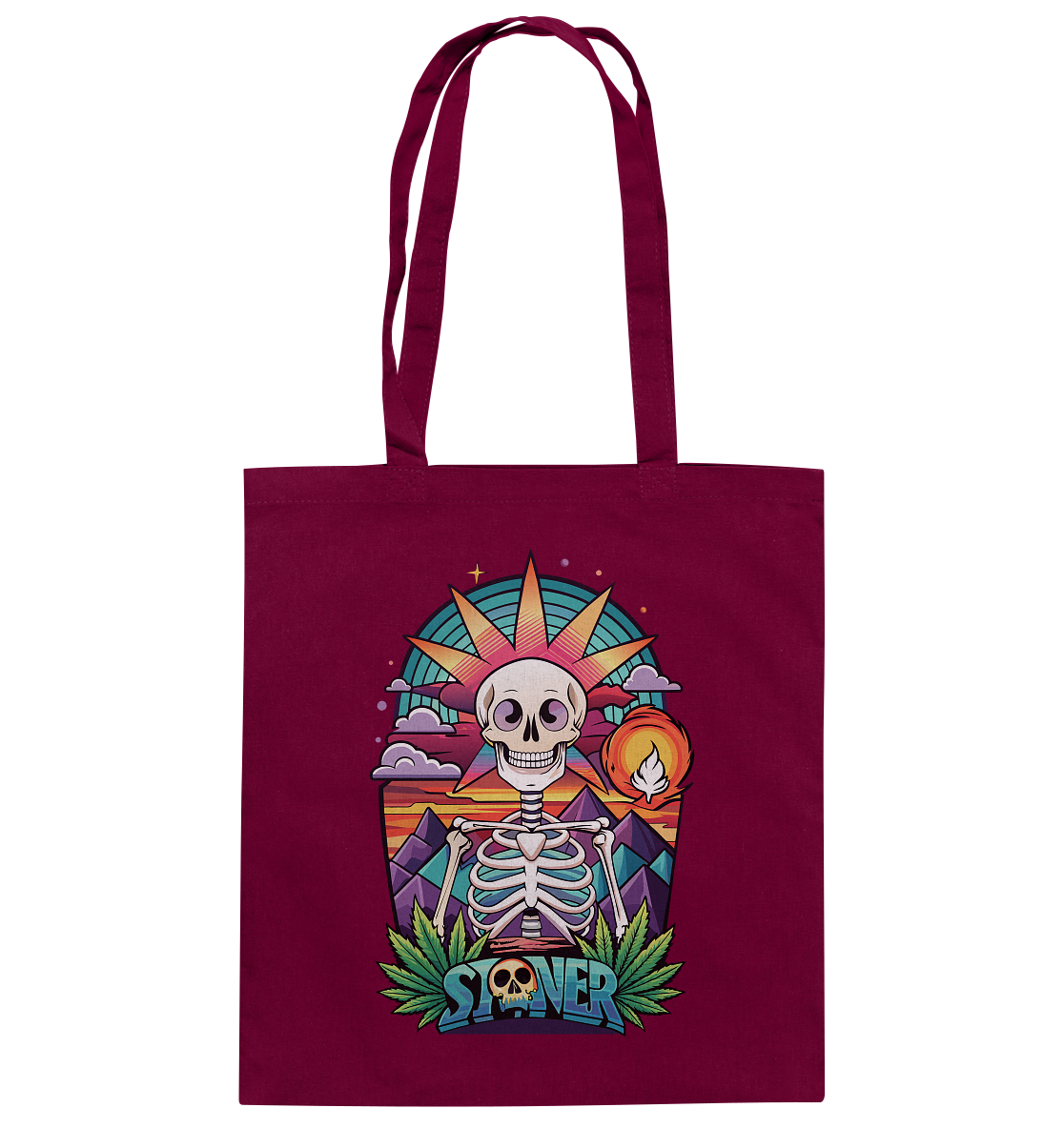 Color Stoner Skeleton - Baumwolltasche