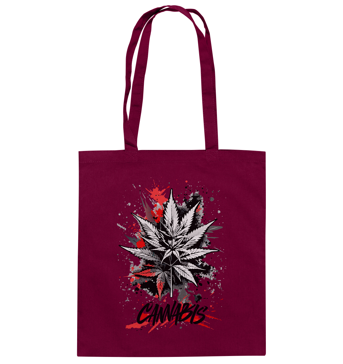 Red Cannabis - Baumwolltasche