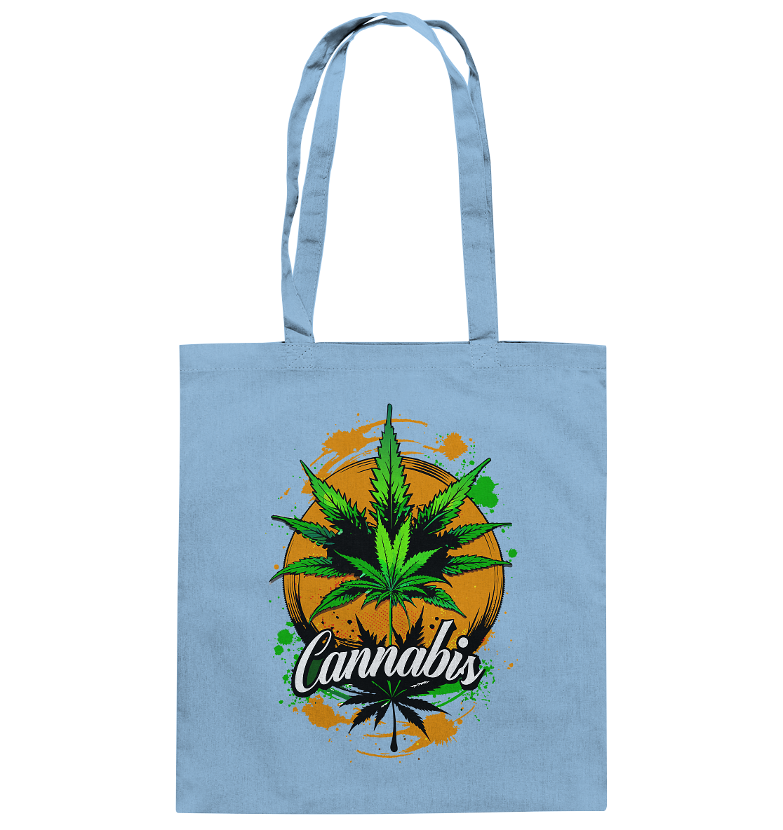 Orange Cannabis - Baumwolltasche