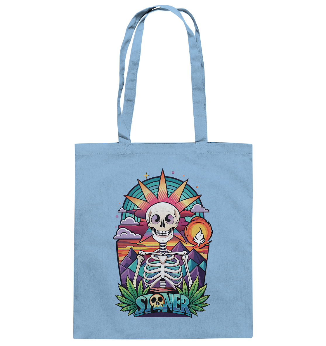 Color Stoner Skeleton - Baumwolltasche