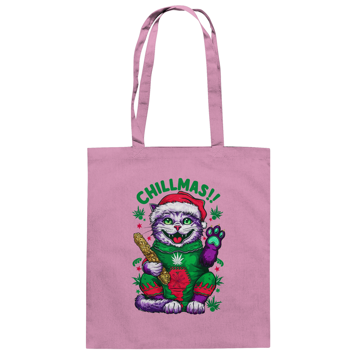 Chillmas Cat - Baumwolltasche