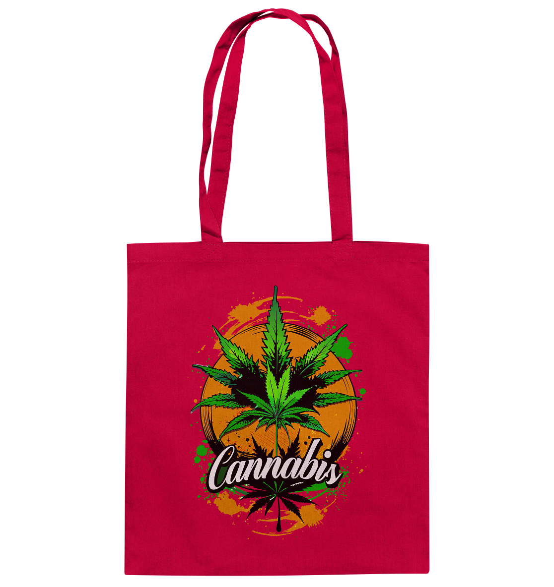 Orange Cannabis - Baumwolltasche