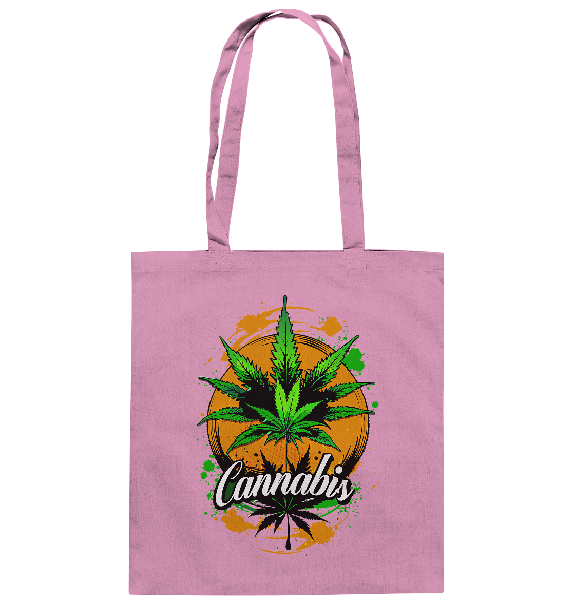 Orange Cannabis - Baumwolltasche