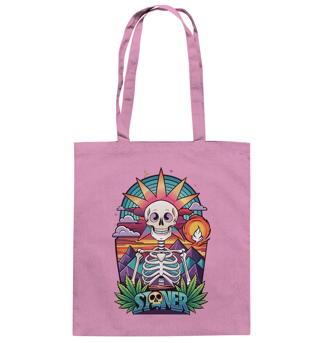 Color Stoner Skeleton - Baumwolltasche