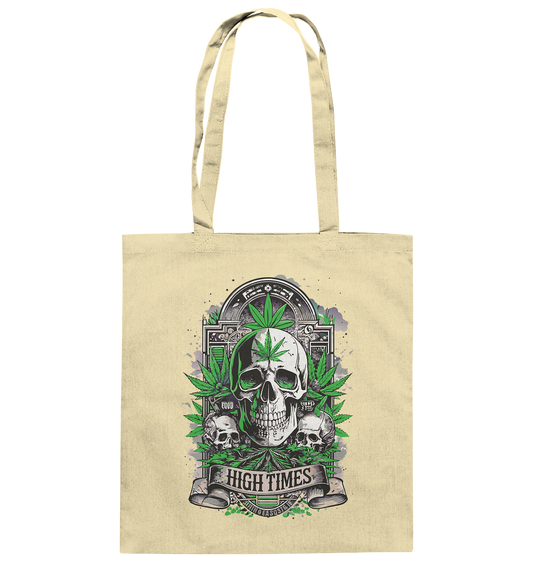 High Times Skull Green - Baumwolltasche