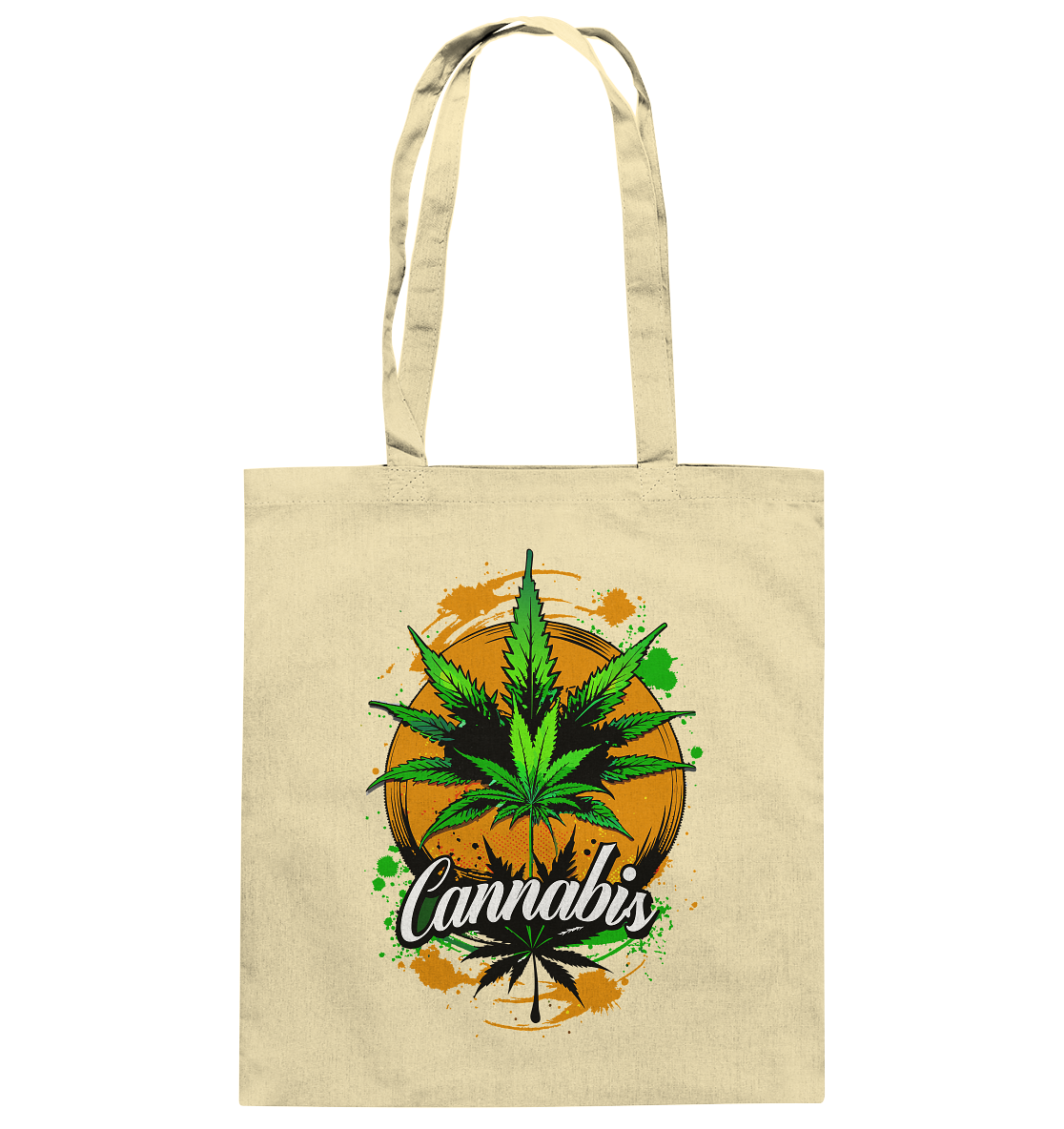 Orange Cannabis - Baumwolltasche