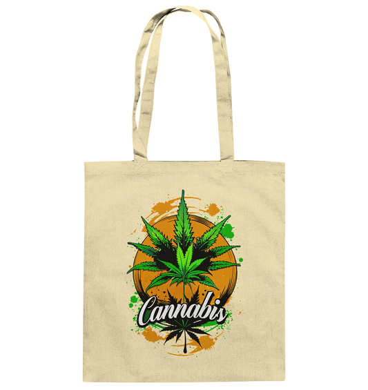 Orange Cannabis - Baumwolltasche