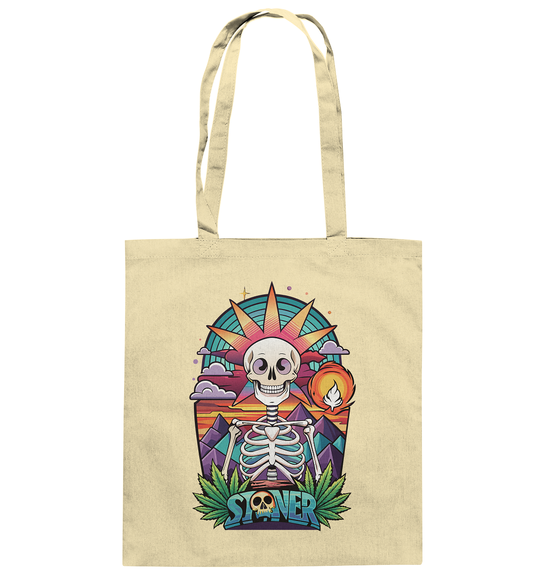 Color Stoner Skeleton - Baumwolltasche