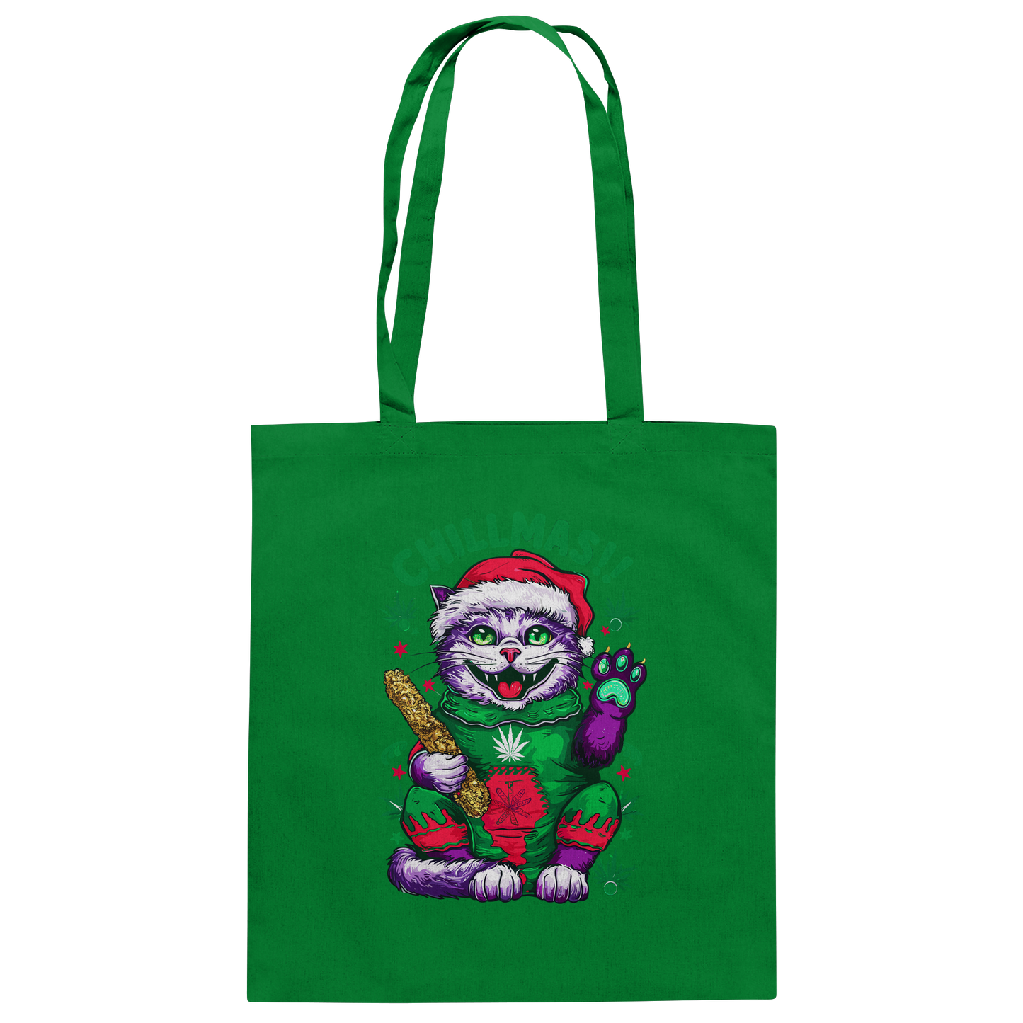 Chillmas Cat - Baumwolltasche
