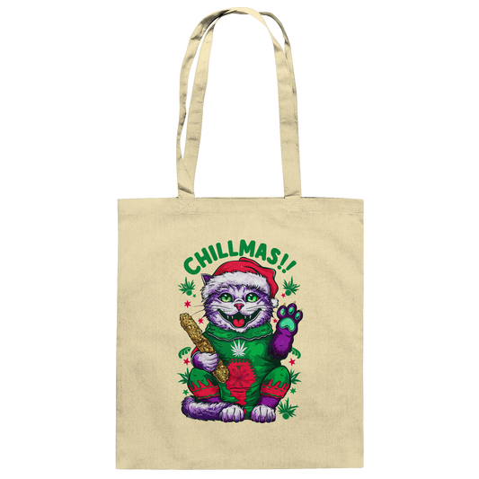 Chillmas Cat - Baumwolltasche