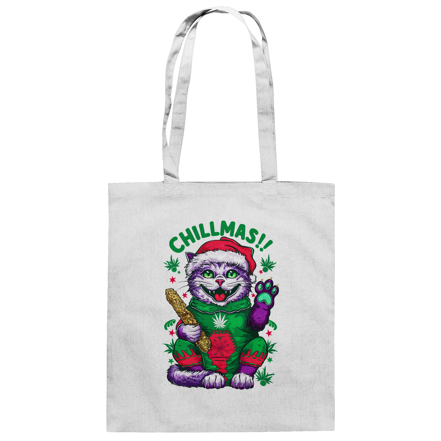 Chillmas Cat - Baumwolltasche