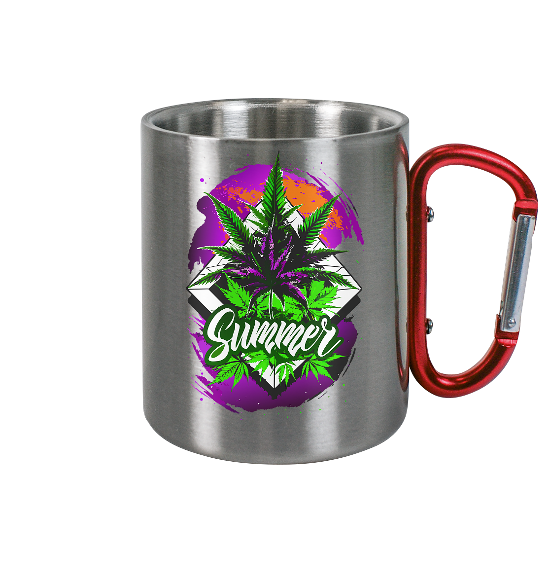 Purple Summer - Edelstahl Tasse