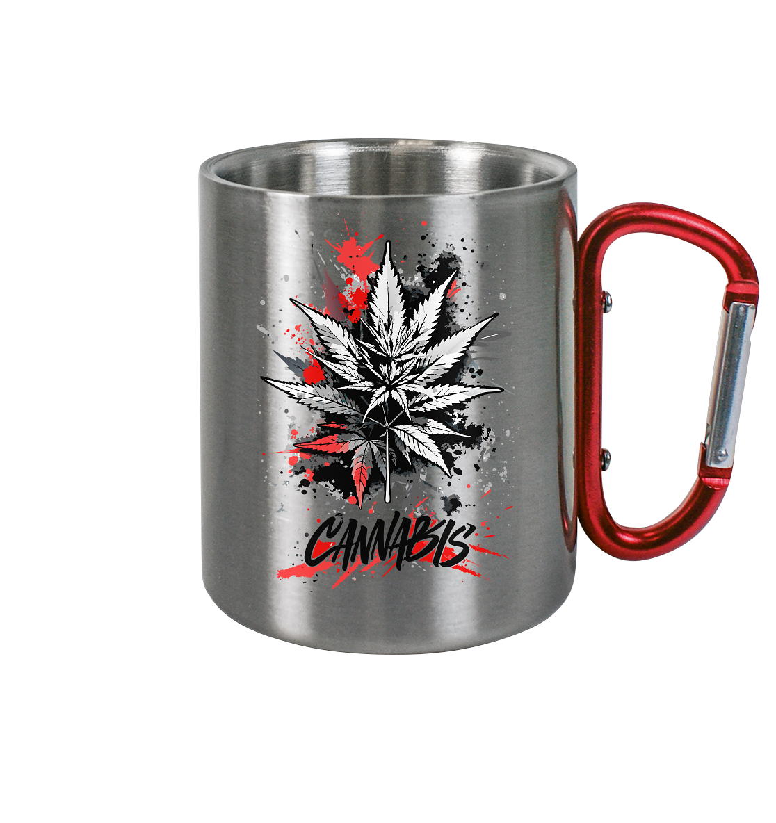 Red Cannabis - Edelstahl Tasse