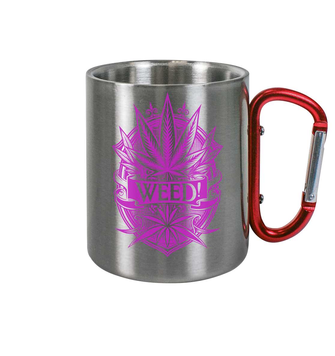 Pink Weed - Edelstahl Tasse