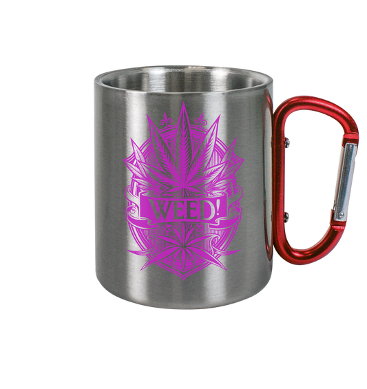 Pink Weed - Edelstahl Tasse