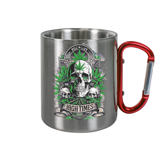 High Times Skull Green - Edelstahl Tasse