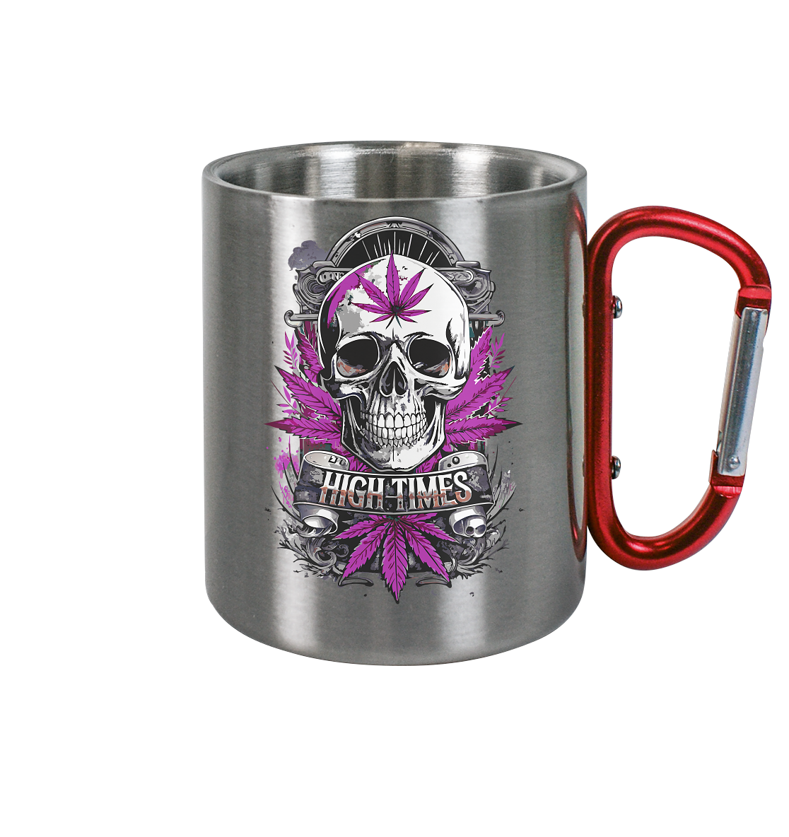 High Times Skull Purple - Edelstahl Tasse