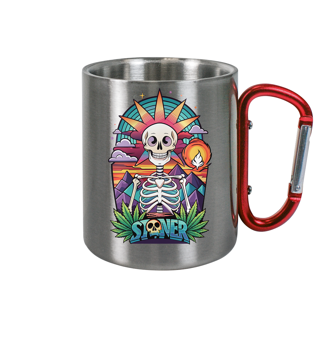 Color Stoner Skeleton - Edelstahl Tasse