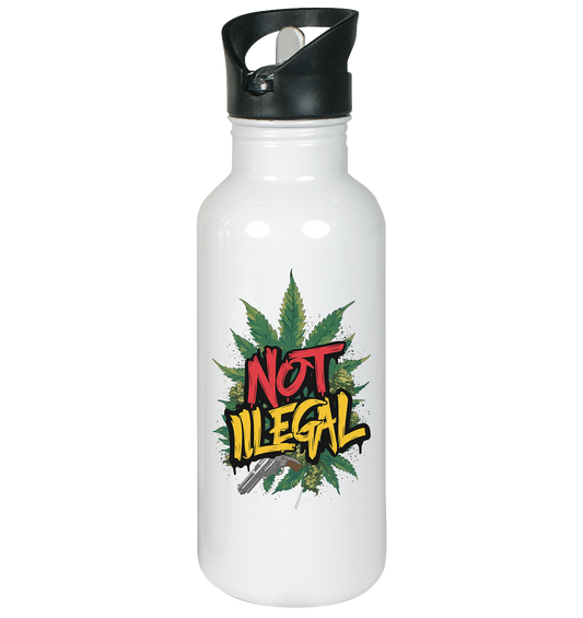 Not Illegal - Edelstahl-Trinkflasche 600ml