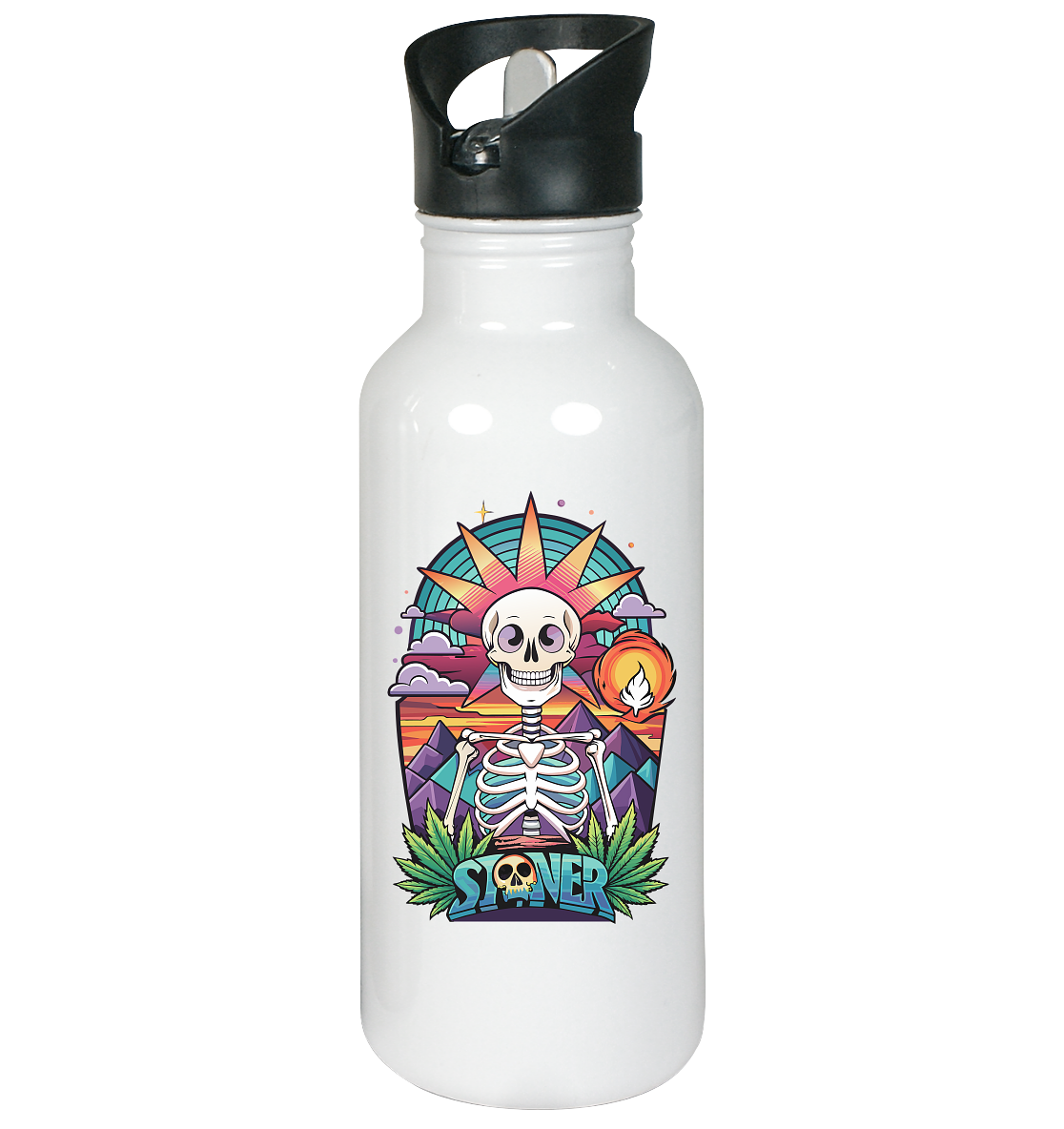 Color Stoner Skeleton - Edelstahl-Trinkflasche 600ml