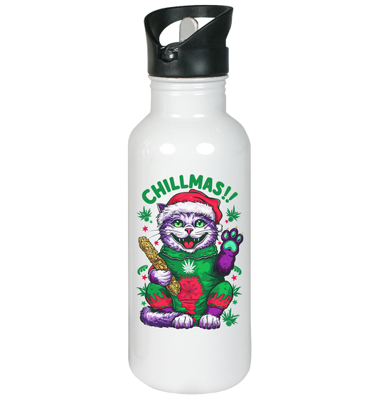 Chillmas Cat - Edelstahl-Trinkflasche 600ml