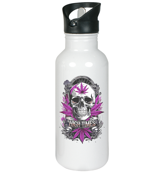 High Times Skull Purple - Edelstahl-Trinkflasche 600ml