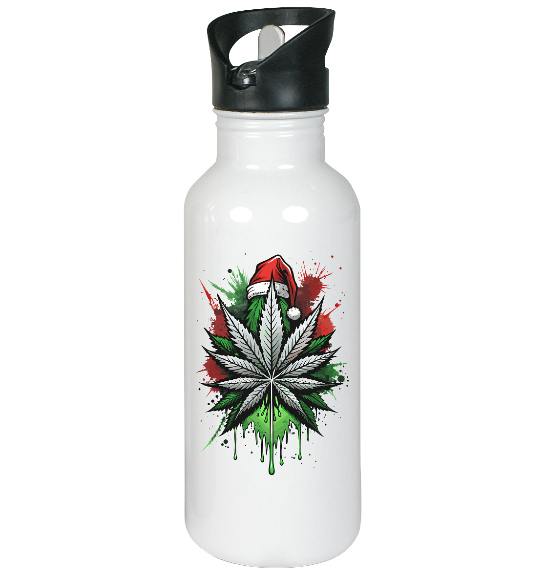 Cap Cannabis - Edelstahl-Trinkflasche 600ml
