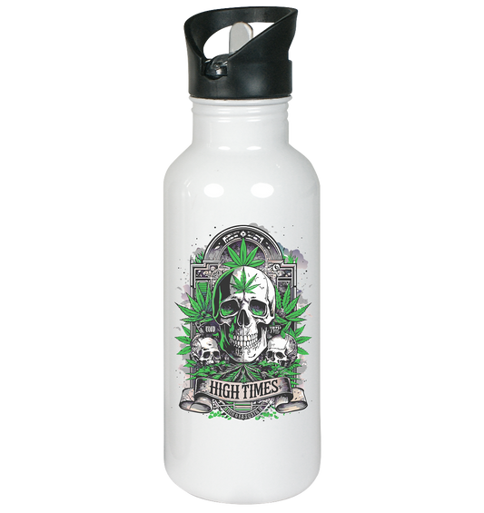 High Times Skull Green - Edelstahl-Trinkflasche 600ml