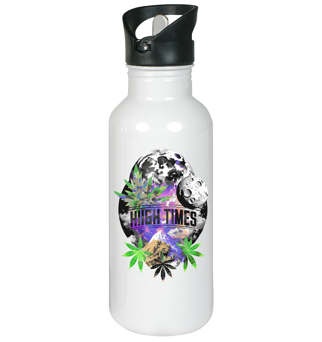 High Times Moon - Edelstahl-Trinkflasche 600ml