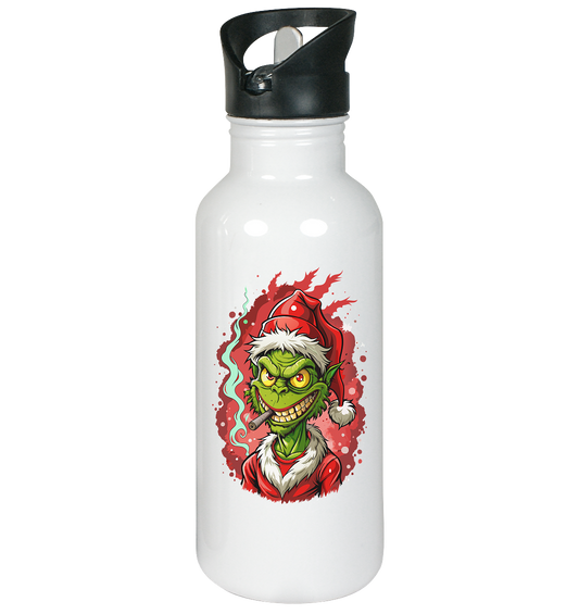 Angry Grinch - Edelstahl-Trinkflasche 600ml