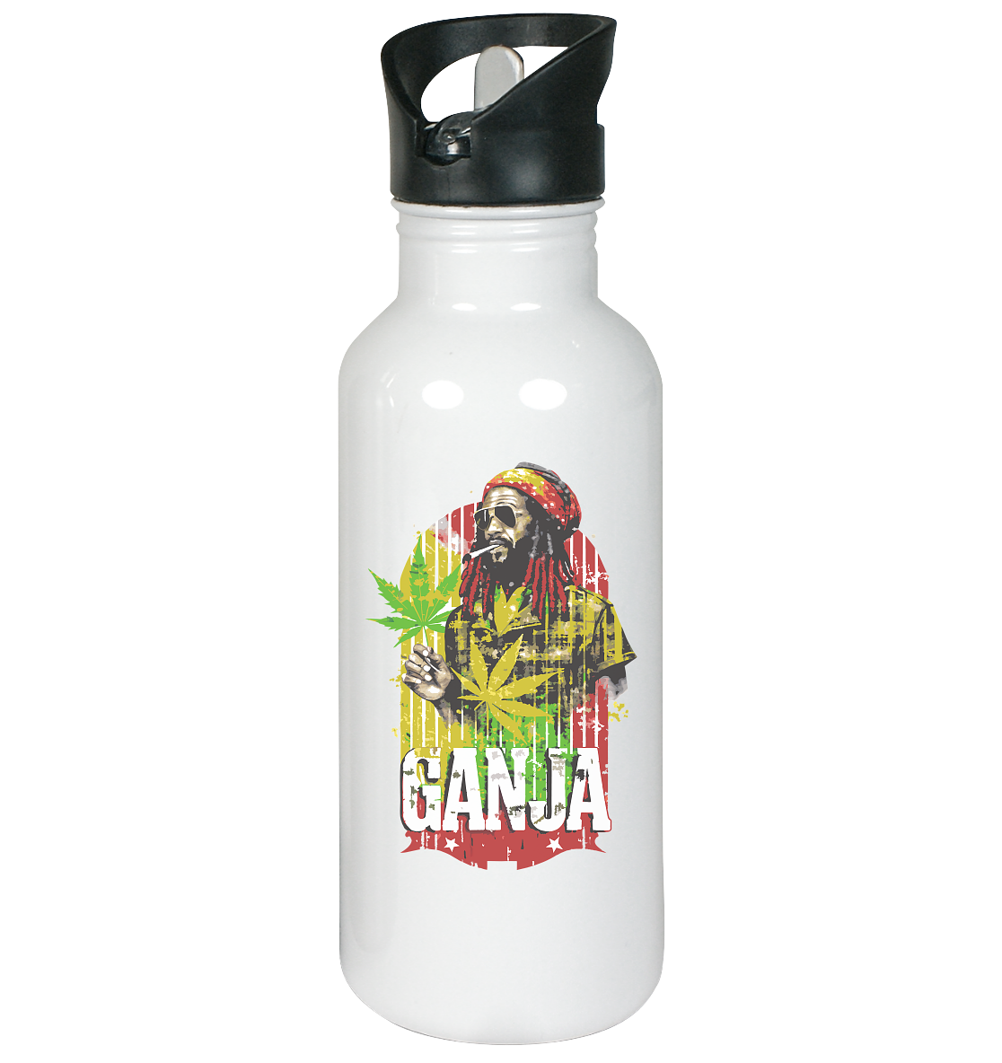 Ganja - Edelstahl-Trinkflasche 600ml